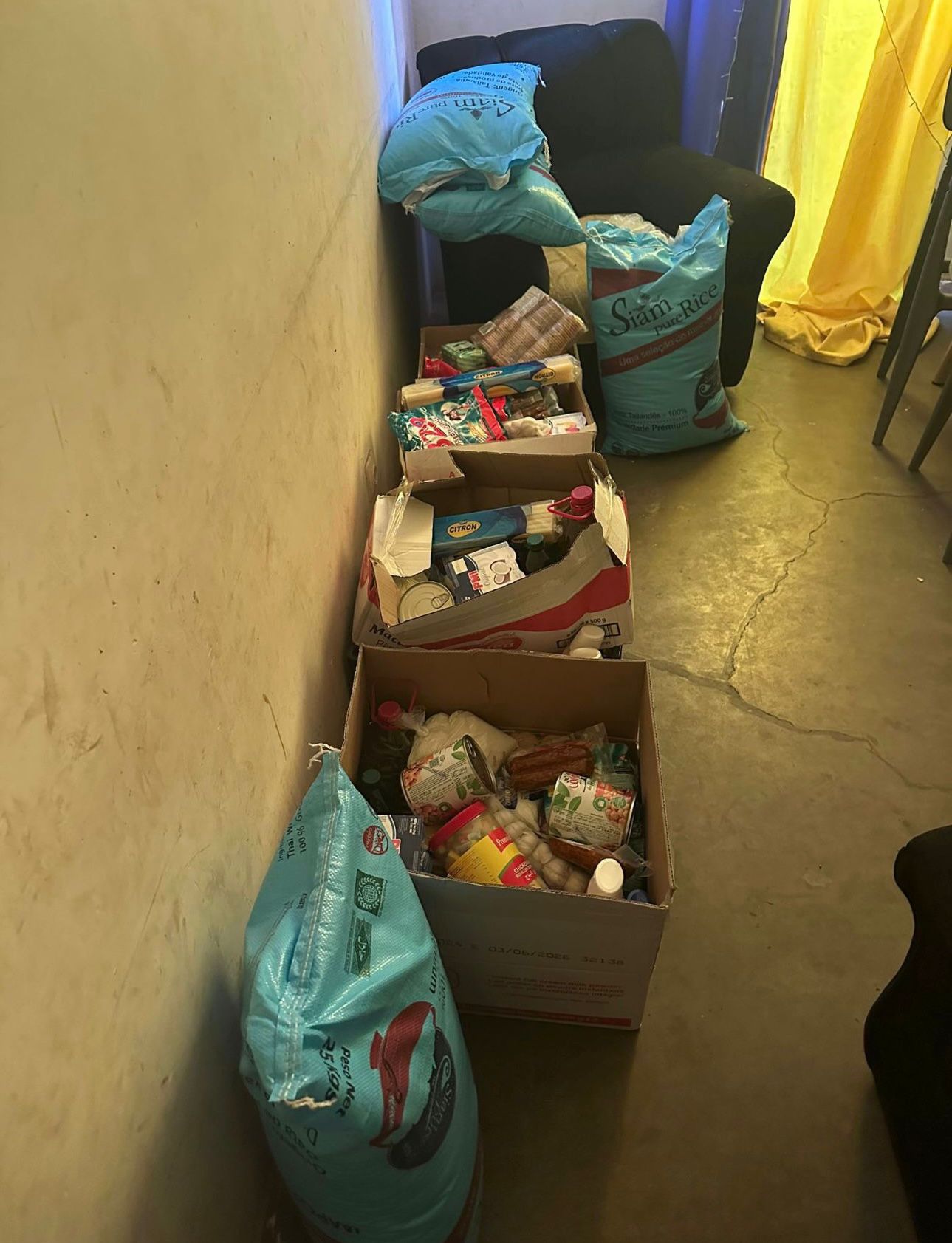 Doações e alimentos