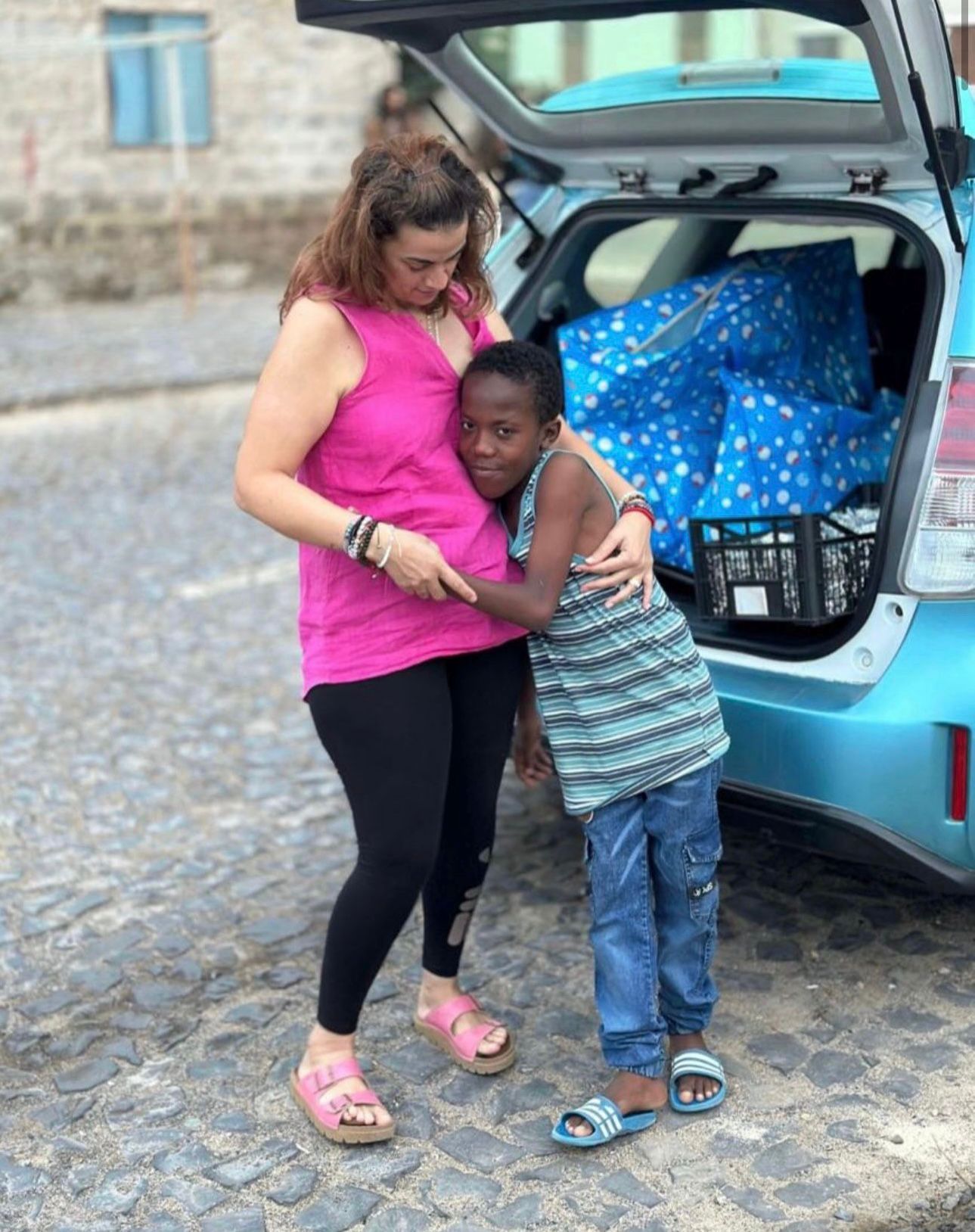 Abraço de gratidão